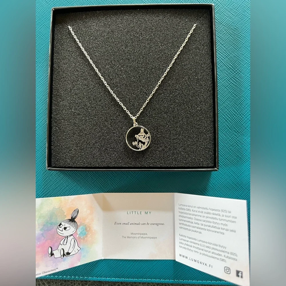 Moomin Necklace Little My Adventure 925 Silver Chain and Pendant